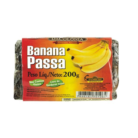 DACOLONIA Bananbar Banan Passa  12x200g