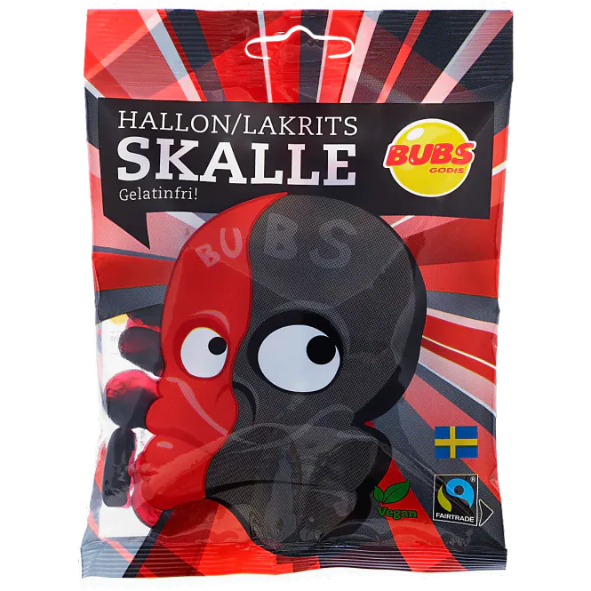 Hovedbilde BUBS Raspberry & Salty Licorice 16x90g