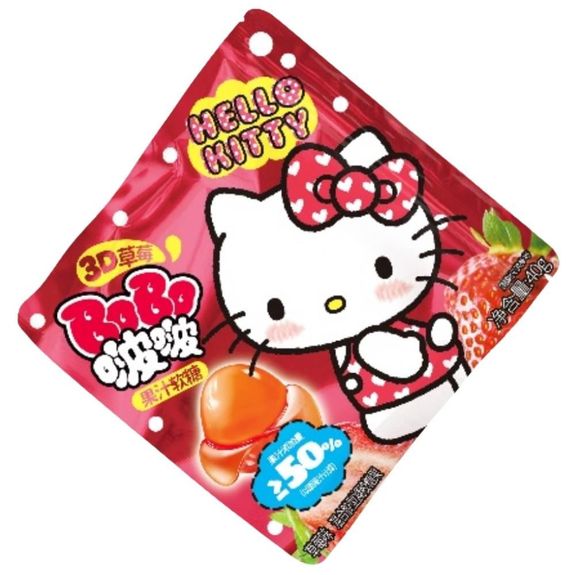Hello Kitty Strawberry 3D Gummy 30x40g 