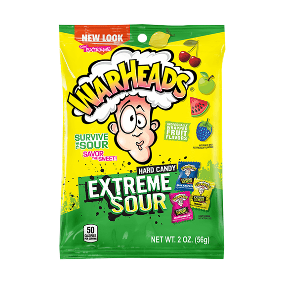 Warheads Extreme Sour Hard Candy 12x56g