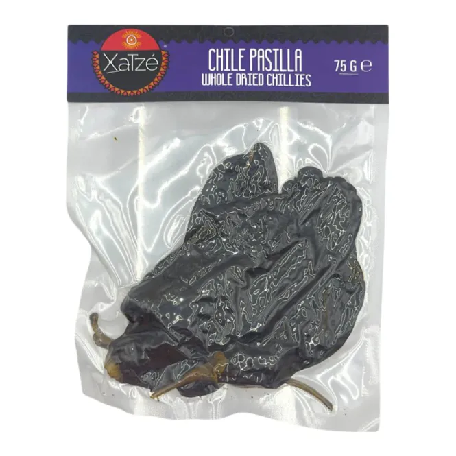 Hovedbilde XATZE Tørket Chilli Pasilla 12x75g