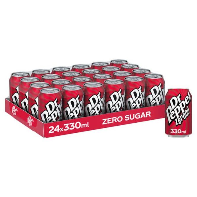 Hovedbilde Dr Pepper Zero 24x330ml