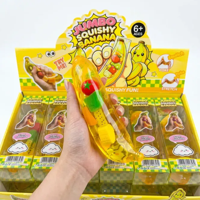 Hovedbilde Jumbo Banana Squishy 12stk
