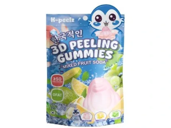 K-Peelz Mixed Fruit SODA 3D Peeling Gummies 50x60g